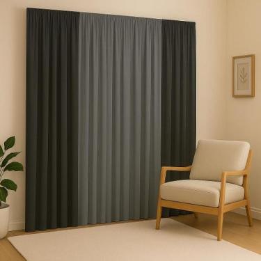 Imagem de Cortina Versátil 4,00X2,80 Para Decoração Sala Quarto Escritório Igrej