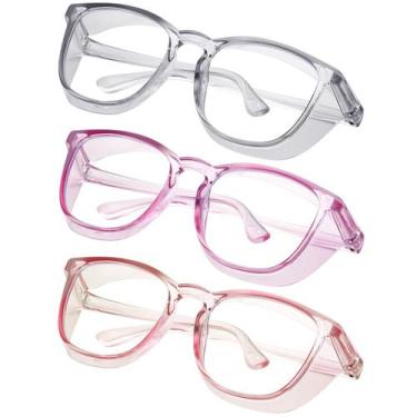 Imagem de Óculos de segurança Óculos konqkin Nurses Anti-Fog Square Frame
