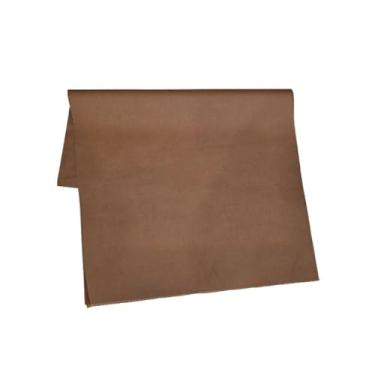 Imagem de Papel de seda 100 folhas, colorido 17,5 x 25 cm - Embalagem de roupas, embalagem de pipas (Caramelo Escuro)