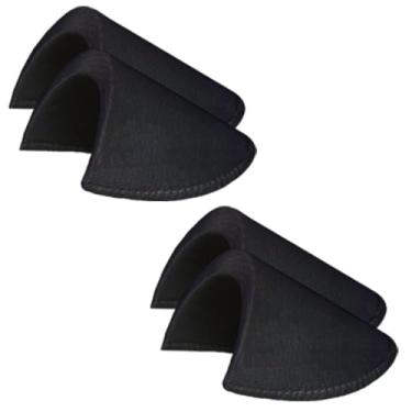 Imagem de 2 pares de ombreiras de espuma de costura espessura 2 cm / 0,78 polegadas preto