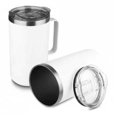 Imagem de Caneca Térmica com Tampa de 750ml All White