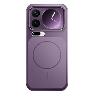 Imagem de LYJSMGZ Capa magnética para Xiaomi 17 Pro Max/17 Pro/17, capa fosca para a pele, tapete asísmico dentro de quatro cantos, roxo, 17 Pro Max
