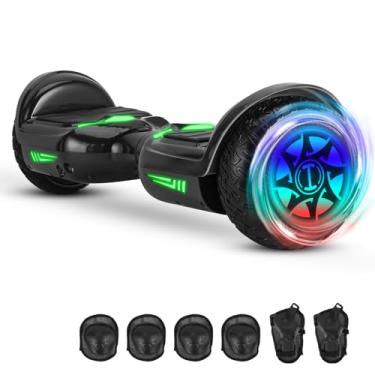 Imagem de VentoEco Hoverboard Adulto e Infantil com 320W, Overboard Todo Terreno com Rodas Largas 6.5", Overboard com Bluetooth e Luzes LED, Hoverboard Adulto até 120kg, Autonomia de 10km
