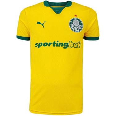 Imagem de Camisa do Palmeiras Amarela 2025 III - Camisa Fan, XXL