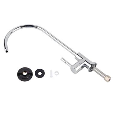 Imagem de ZAWELIYO Torneira de água RO, Torneira de água Potável de Liga de Zinco de 1/4 para de Filtro de Osmose Reversa, Torneira Giratória de 360 ​​° para Pia de Cozinha Cromadav