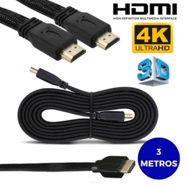 Imagem de Cabo Hdmi 20 Ultra Hd Alta Velocidade Premium 3 Metros