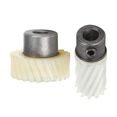Imagem de Ymiko Kit de Engrenagem de Acionamento de Gancho, 2 Peças, Eixo de Plástico e Ferro, Componentes de Máquina de Costura Elétrica Universal
