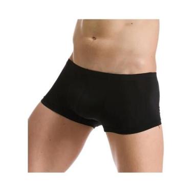 Imagem de Roupa interior de seda gelo calcinha masculina sexy boxer shorts cueca