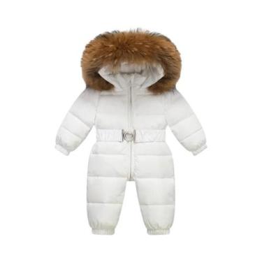 Imagem de Jaqueta De Inverno Impermeável Com Capuz Para Meninas E Meninos, Macac