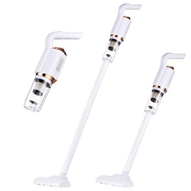 Imagem de Limpador de mão sem fio portátil 120W com sucção potente 8500Pa para piso duro tapete cabelo animal estimação carro copo coletor 600ml escova tubos co