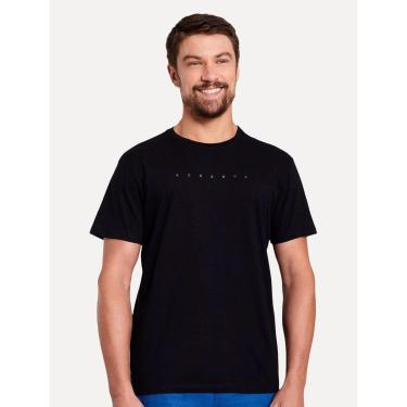 Imagem de Camiseta Reserva Masculina Estampada Foil Preta-Masculino