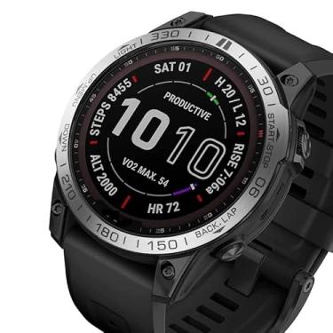 Imagem de VEVEL Anel de bisel para Garmin Fenix 7 6 6X Pro 5 5Plus 6X Safira Pulseira Anel Capa de Proteção Protetor de Metal Scratch Case (Cor: C, Tamanho: Para Fenix 6X-6X Pro)