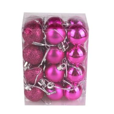 Imagem de Conjunto de 24 Bolas Bola Decorativa Inquebrável Pingente Árvore Ornamentos para Árvores Festa Casamento Decoração Casa
