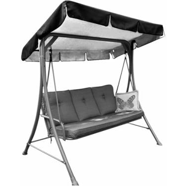 Imagem de Cobertura Superior Da Cadeira De Balanço De Substituição Do Dossel Do Balanço Do Pátio, Dossel Do Pára-Sol Do Parque Infantil ~/