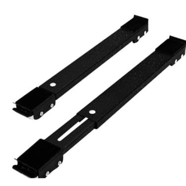 Imagem de Base Suporte Universal Rodinhas Ajustável 40-69cm, Moveis, Eletrodomésticos,Geladeira, Fogão, Maquina De Lavar com freio(Preto)