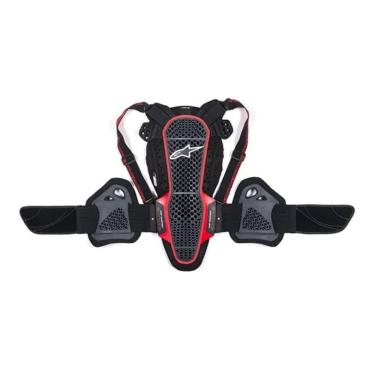 Imagem de Protetor Alpinestars Nucleon KR 3 Smoke Preto e Vermelho