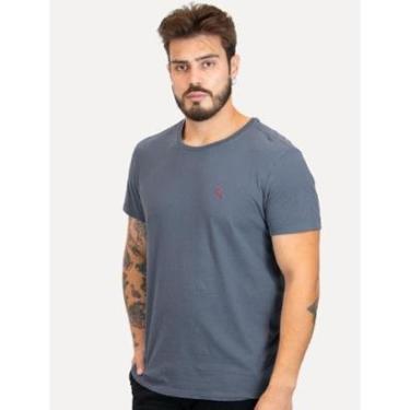 Imagem de Camiseta Reserva Masculina Básica Brasa Red Stoned Azul Marinho-Masculino