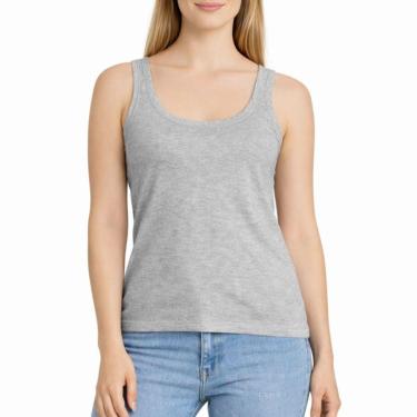 Imagem de Regata Feminina Viscolycra Básica Conforto Casual-Feminino