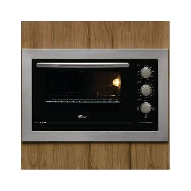Imagem de Forno de Embutir Elétrico Fischer Fit Line com Grill, Timer de até 120 minutos e Aviso Sonoro Inox – 48 litros Inox / 110