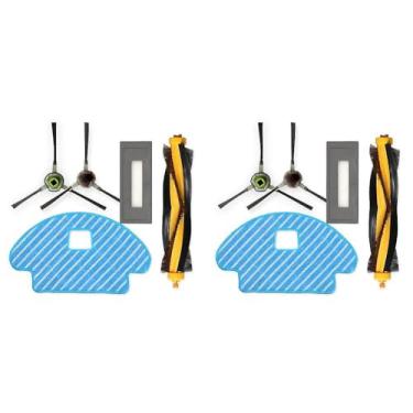 Imagem de 10pcs Kit de Acessórios Substituição para o Robô Aspirador Deebot Ozmo 930 Inclui Escovas Laterais Filtros Panos e Escova Principal