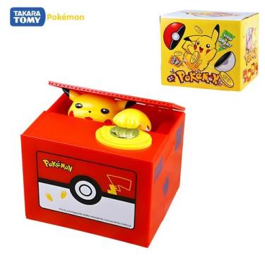 Imagem de Figura Eletrônica Do Pokemon Pikachu, Cofrinho De Anime, Caixa De Dinh