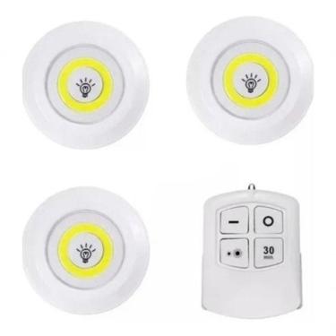 Imagem de Lampada Led Luminaria Sem Fio Com Controle Remoto Kit C- 3
