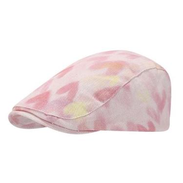 Imagem de Chapéu feminino macio e plano Gatsby Newsboy Heart Print - Yiweisai