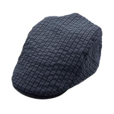 Imagem de Boné plano Gatsby Newsboy Hat Scally Cap para homens de poliéster - yi