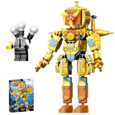 Imagem de Conjunto de modelos Titan Clockman Building Blocks Skibid Toilet - Mar