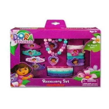 Imagem de Conjunto de caixas de acessórios Dora The Explorer 18 peças com joias