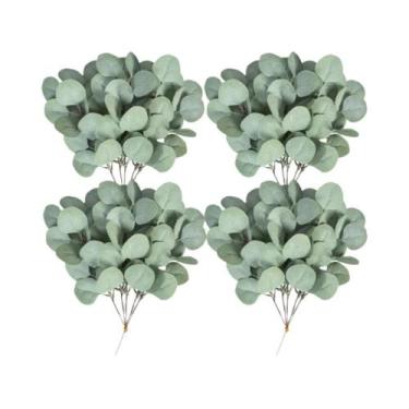 Imagem de 20PCS Folhas De Eucalipto Artificiais De Seda Para Decorações De Natal