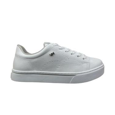 Imagem de Tenis Casual Femnino Solado Alto Via Marte 016 008, Branco, 37