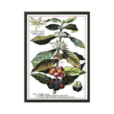 Imagem de Arte De Parede Em Tela Com Folhas Botânicas Verdes, Plantas De Interio