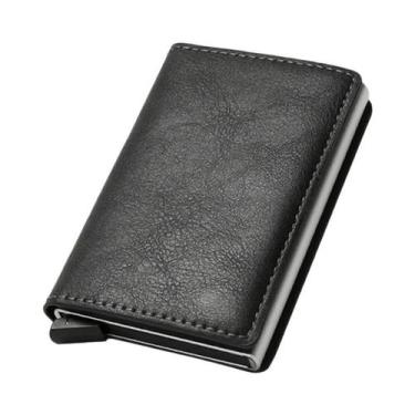 Imagem de Carteira Inteligente Slim De Alumínio RFID Para Homens, Porta-Cartões 