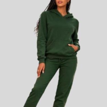 Imagem de Blusão Feminino Moletom Básico com Capuz e Bolso Canguru Malwee-Feminino