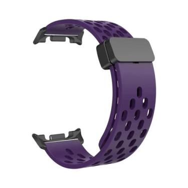 Imagem de Pulseira De Silicone Magnética D Buckle De 46mm 44mm 40mm Para Samsung