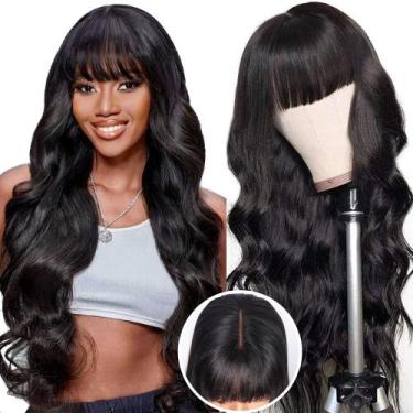 Imagem de Peruca Ruiyu Body Wave 2x4, renda frontal, 100% cabelo brasileiro, 16 