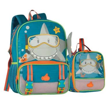 Imagem de Kit Mochila De Costas Pequena Escola Creche e Lancheira Térmica Infant