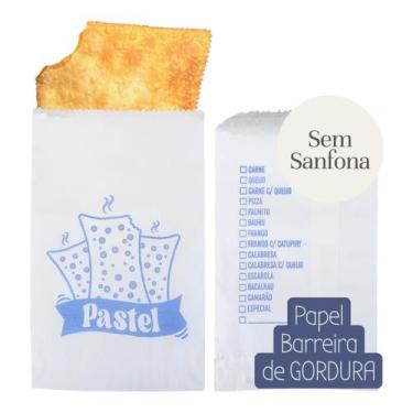Imagem de Saco Pastel Papel Barreira de Gordura 500Un Branco sem Dobra - Emboxy