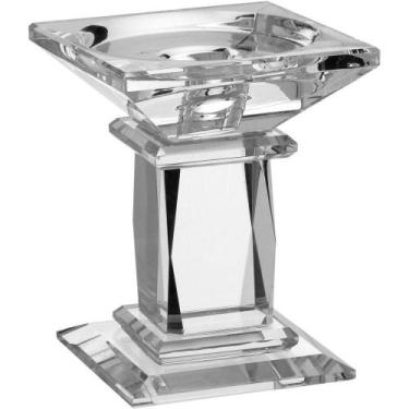 Imagem de Castiçal 10X9X9Cm Cristal Transp - NH