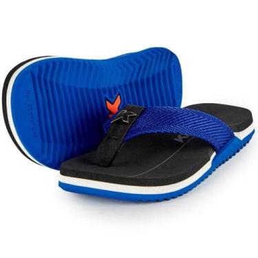 Imagem de Chinelo Infantil Kenner NK6 Pro - Preto e Azul, 31/32