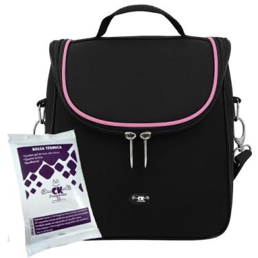 Imagem de Bolsa Termica Marmita 4L Com Gel Térmico Lancheira Academia Trabalho P