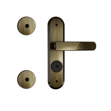 Imagem de Kit Fechadura Externa Tetra Stam 1800/21 Espelho Antique E-coat + 2 Tr