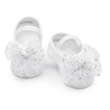 Imagem de Meia Sapatilha Baby Branca Com Aplique (15 a18 Meses) - Puket