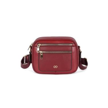 Imagem de Bolsa Pequena Feminina Transversal Gash, Vinho