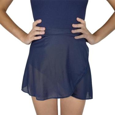 Imagem de Saia Ritmus Transpassada Jersey Colégio Marista Feminino, Marinho, P