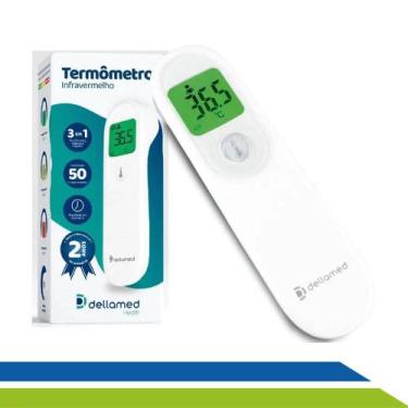 Imagem de Termômetro Digital Infravermelho Portátil 3 em 1 Pessoas, Objetos e Lí