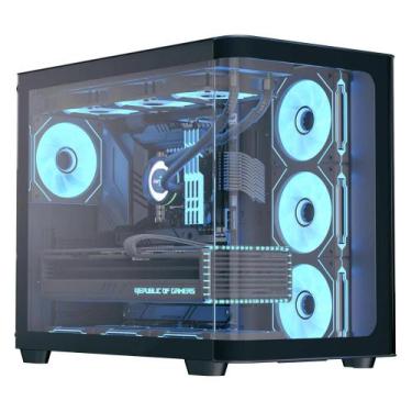 Imagem de Gabinete Gamer AeroCool P500C ATX Preto Com Vidro Lateral Sem Fonte 75