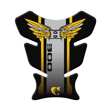 Imagem de Adesivo Protetor De Tanque 3d Moto Xre 300 Amarelo Amarelo