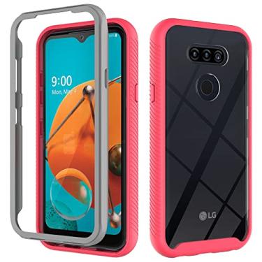 Imagem de Capa de telefone Advanced Starry Sky para LG Aristo 5+ com protetor de tela integrado, resistente e resistente, à prova de choque, capa de silicone ultrafina para LG Aristo 5+ (rosa, LG Aristo 5+)